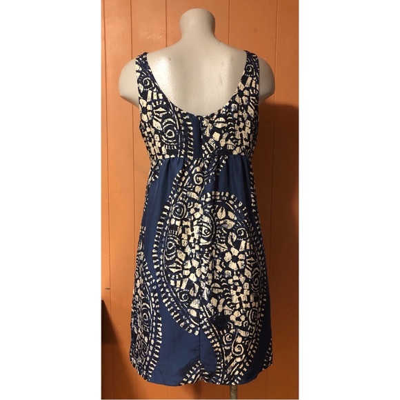 MICHAEL Michael Kors Blue and White Patterned Dress - Picture 3 of 8